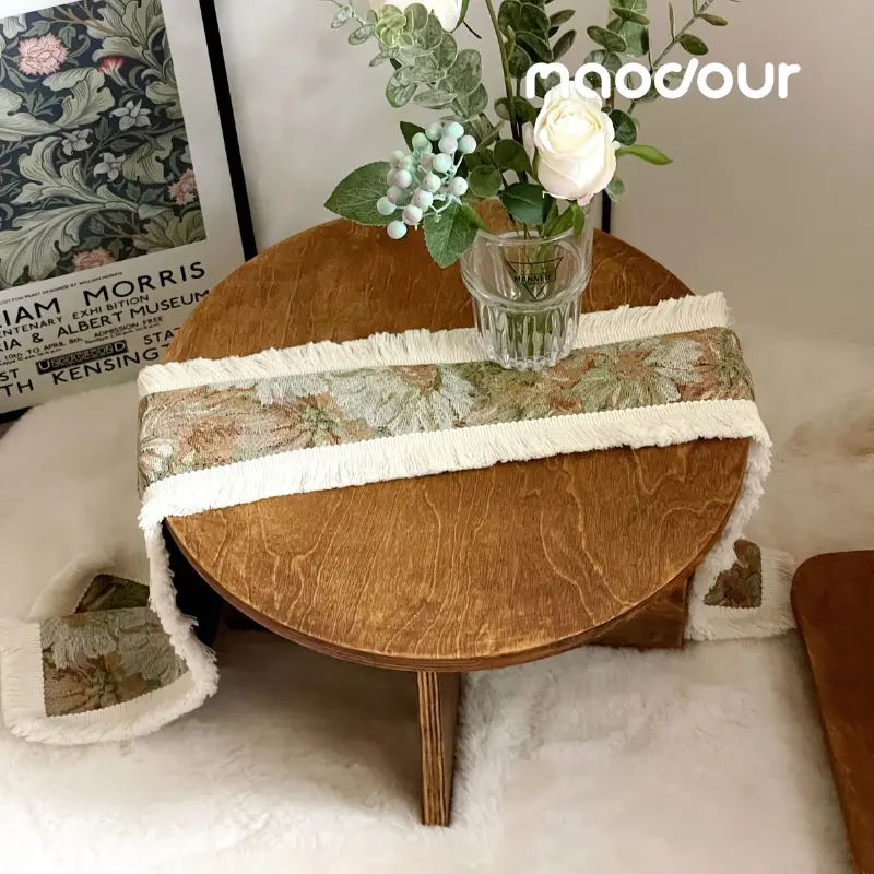gift for cat lovers - Vintage Round Pet Side Table and Mini Chair Set
